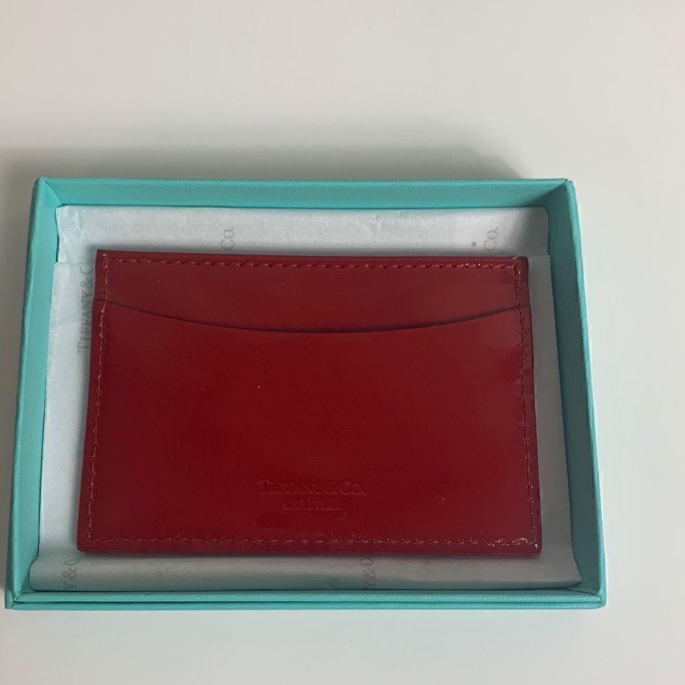 Tiffany & Co. Card Holder Wallet - Red - New